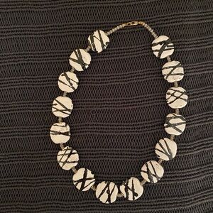 Elegant Black and White Necklace